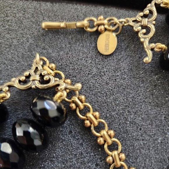 HEIDI DAUS DOUBLE STRAND BLACK BEAD NECKLACE - Picture 2 of 3